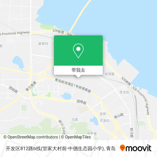 开发区812路b线(管家大村前-中德生态园小学)地图