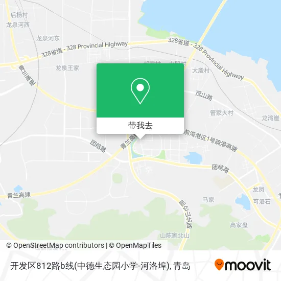 开发区812路b线(中德生态园小学-河洛埠)地图