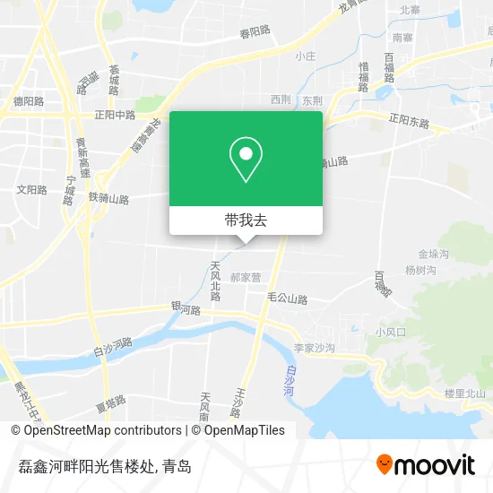 磊鑫河畔阳光售楼处地图