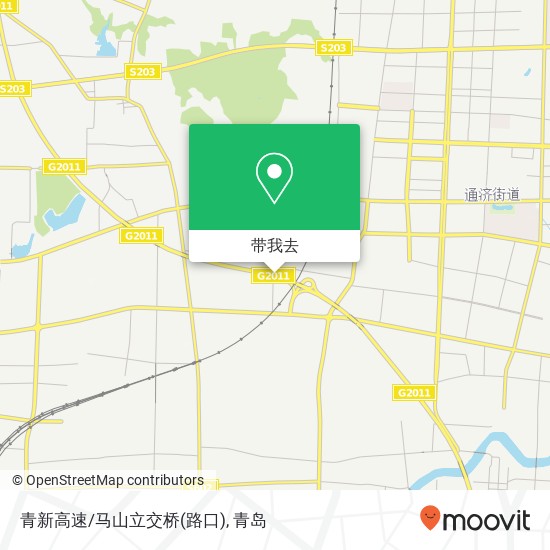 青新高速/马山立交桥(路口)地图