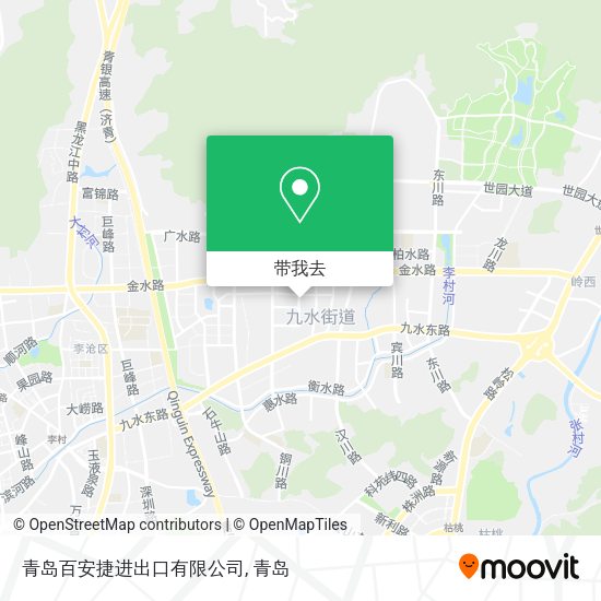 青岛百安捷进出口有限公司地图