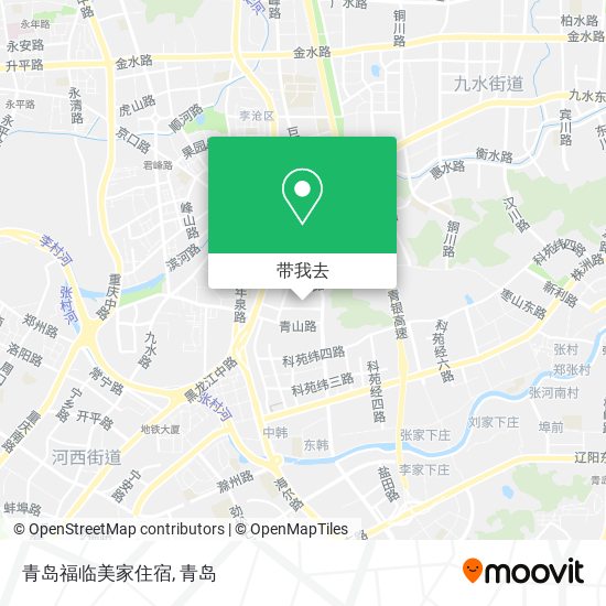 青岛福临美家住宿地图