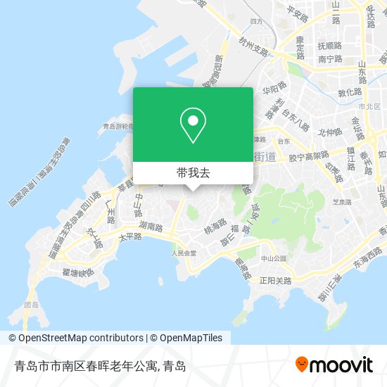 青岛市市南区春晖老年公寓地图