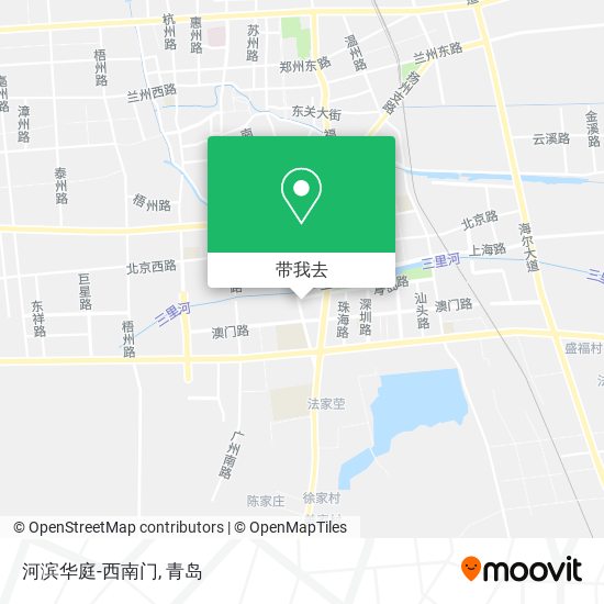 河滨华庭-西南门地图