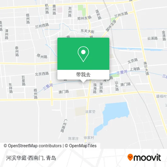 河滨华庭-西南门地图
