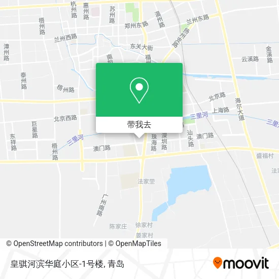 皇骐河滨华庭小区-1号楼地图