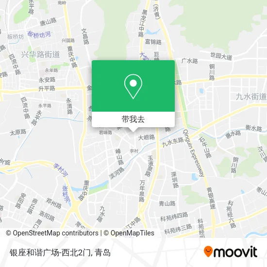 银座和谐广场-西北2门地图