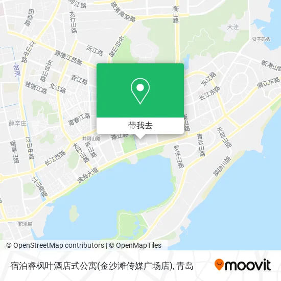 宿泊睿枫叶酒店式公寓(金沙滩传媒广场店)地图