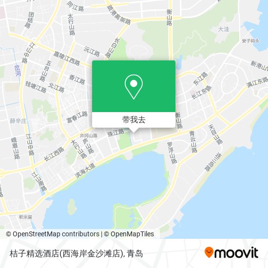 桔子精选酒店(西海岸金沙滩店)地图