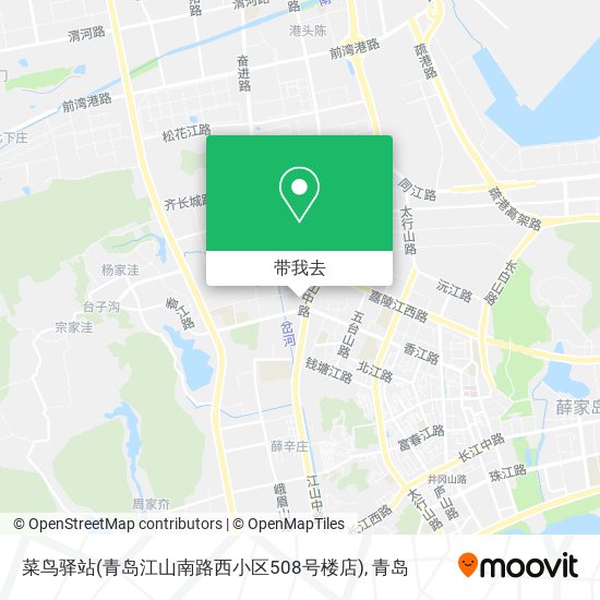 菜鸟驿站(青岛江山南路西小区508号楼店)地图