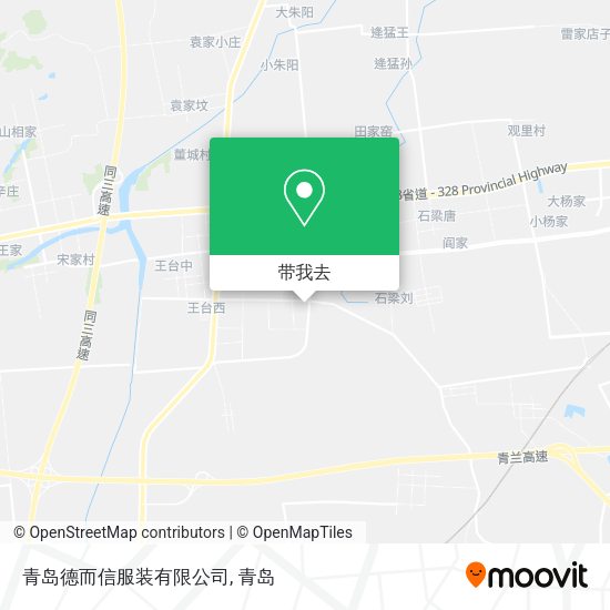 青岛德而信服装有限公司地图