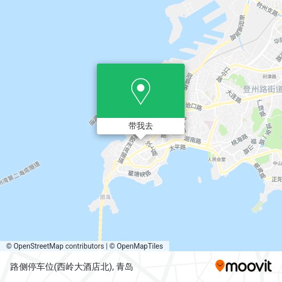 路侧停车位(西岭大酒店北)地图