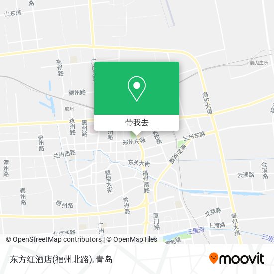 东方红酒店(福州北路)地图