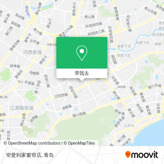 帘爱到家窗帘店地图