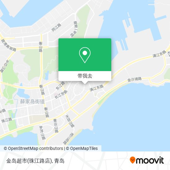 金岛超市(珠江路店)地图