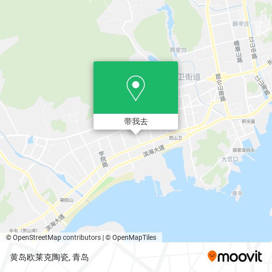 黄岛欧莱克陶瓷地图