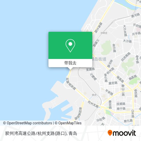 胶州湾高速公路/杭州支路(路口)地图