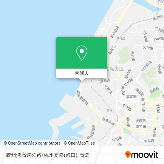 胶州湾高速公路/杭州支路(路口)地图