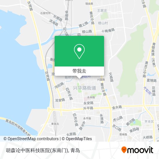 胡森论中医科技医院(东南门)地图