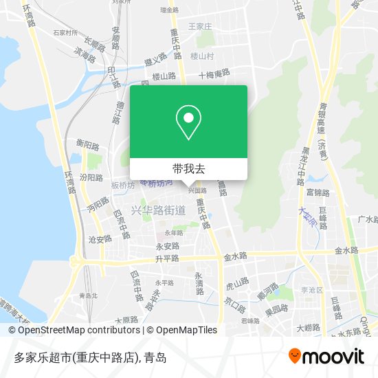 多家乐超市(重庆中路店)地图