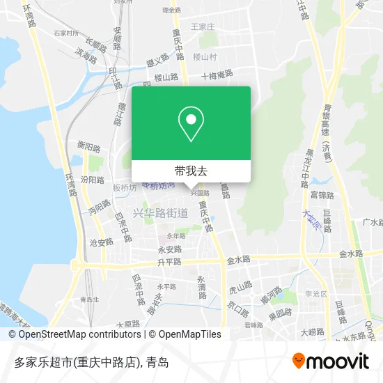 多家乐超市(重庆中路店)地图