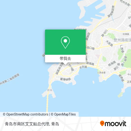 青岛市南区艾艾贴总代理地图