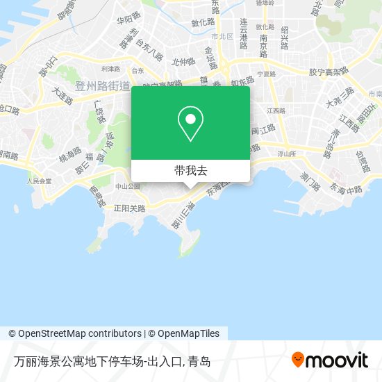 万丽海景公寓地下停车场-出入口地图