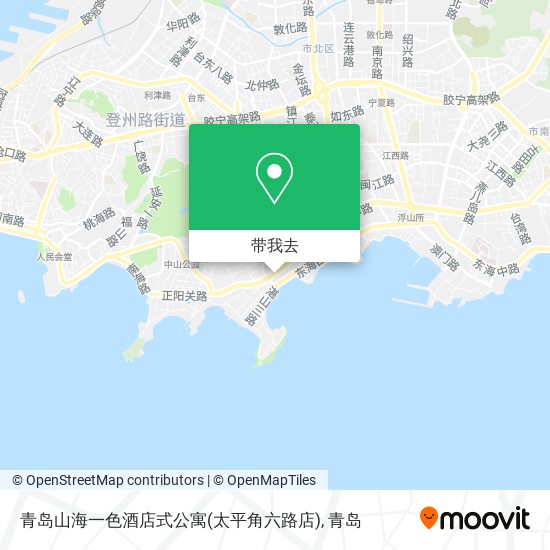 青岛山海一色酒店式公寓(太平角六路店)地图