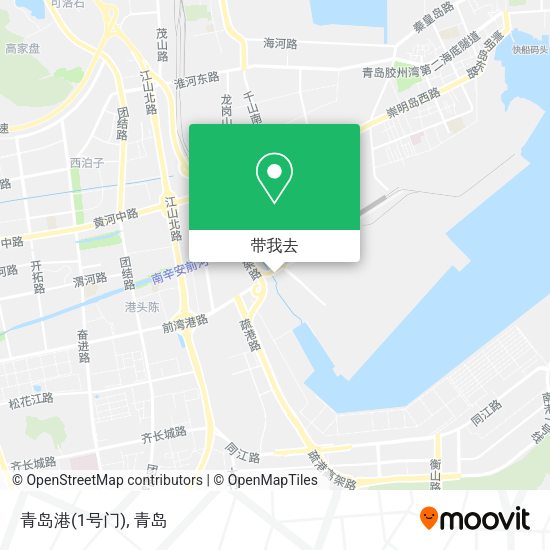 青岛港(1号门)地图