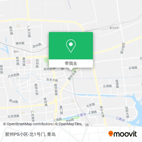 胶州PS小区-北1号门地图