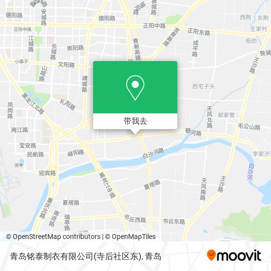青岛铭泰制衣有限公司(寺后社区东)地图