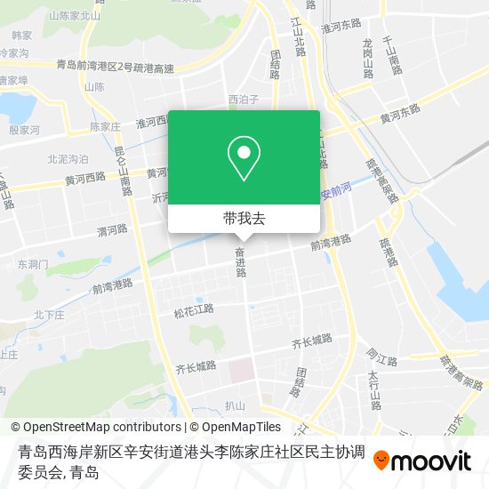 青岛西海岸新区辛安街道港头李陈家庄社区民主协调委员会地图