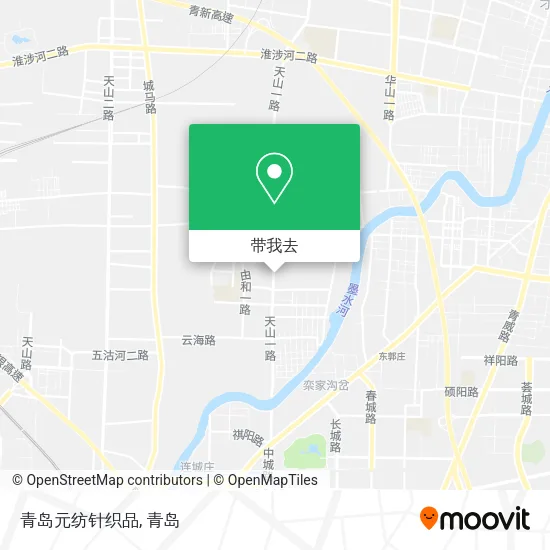 青岛元纺针织品地图