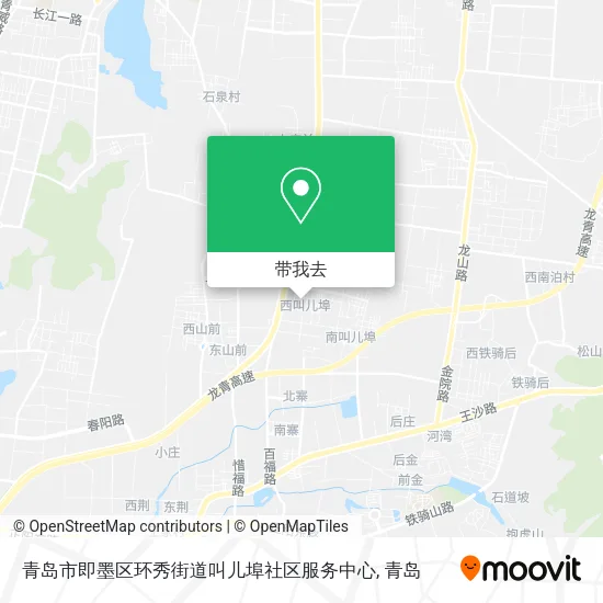 青岛市即墨区环秀街道叫儿埠社区服务中心地图