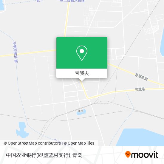 中国农业银行(即墨蓝村支行)地图