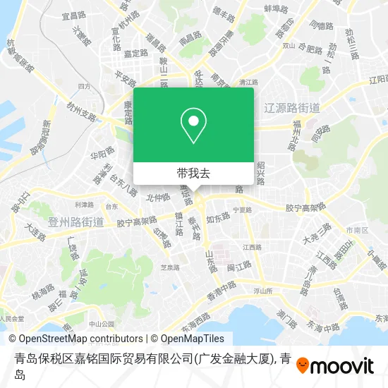 青岛保税区嘉铭国际贸易有限公司(广发金融大厦)地图