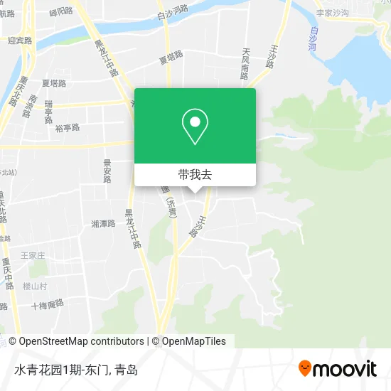 水青花园1期-东门地图