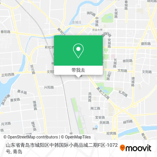 山东省青岛市城阳区中韩国际小商品城二期F区-1072号地图