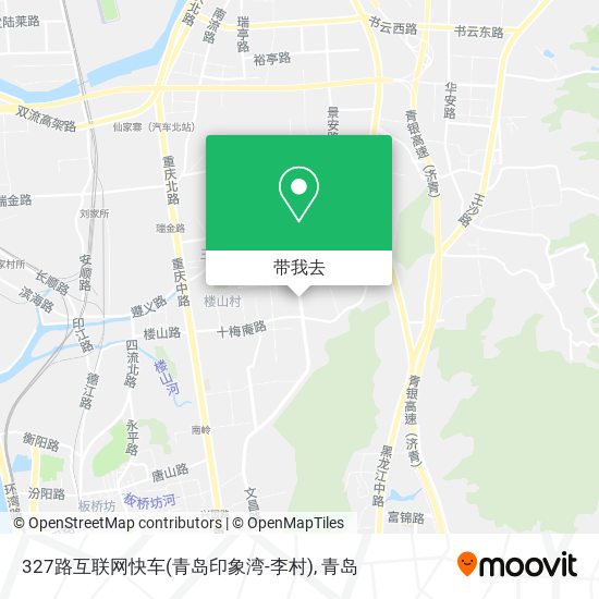327路互联网快车(青岛印象湾-李村)地图