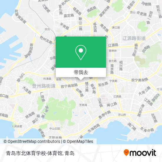 青岛市北体育学校-体育馆地图