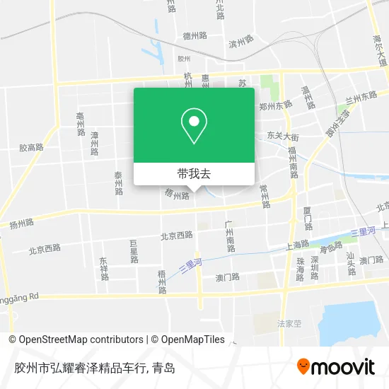 胶州市弘耀睿泽精品车行地图