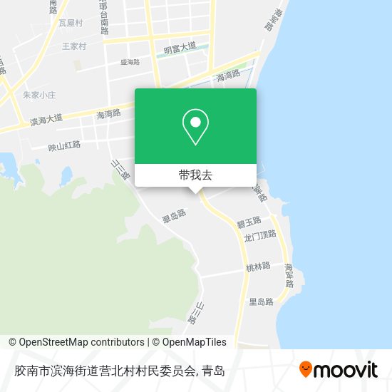 胶南市滨海街道营北村村民委员会地图