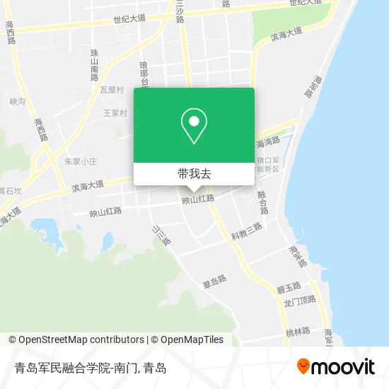 青岛军民融合学院-南门地图