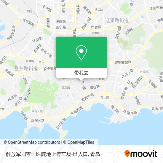 解放军四零一医院地上停车场-出入口地图