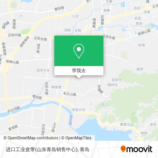 进口工业皮带(山东青岛销售中心)地图