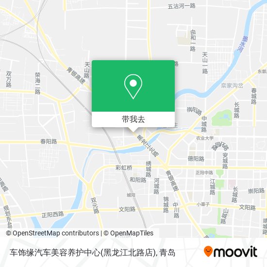 车饰缘汽车美容养护中心(黑龙江北路店)地图