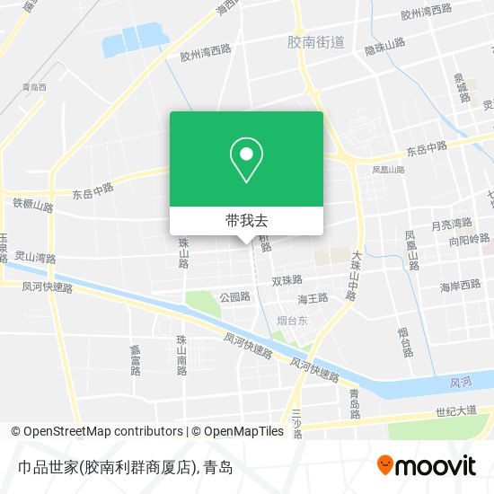 巾品世家(胶南利群商厦店)地图