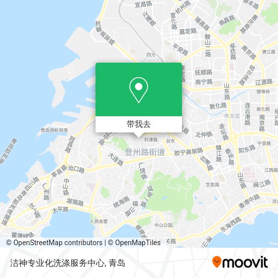 洁神专业化洗涤服务中心地图