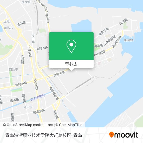 青岛港湾职业技术学院大赶岛校区地图