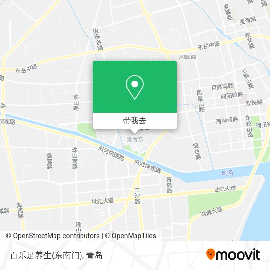百乐足养生(东南门)地图
